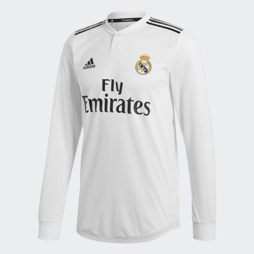 Футбольная футболка Реал Мадрид Домашняя 2018 2019 L/S L(48)